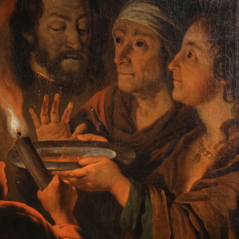 Kunst 19e-eeuws Vlaams schilderij, Salome met het hoofd van Johannes de Doper photo