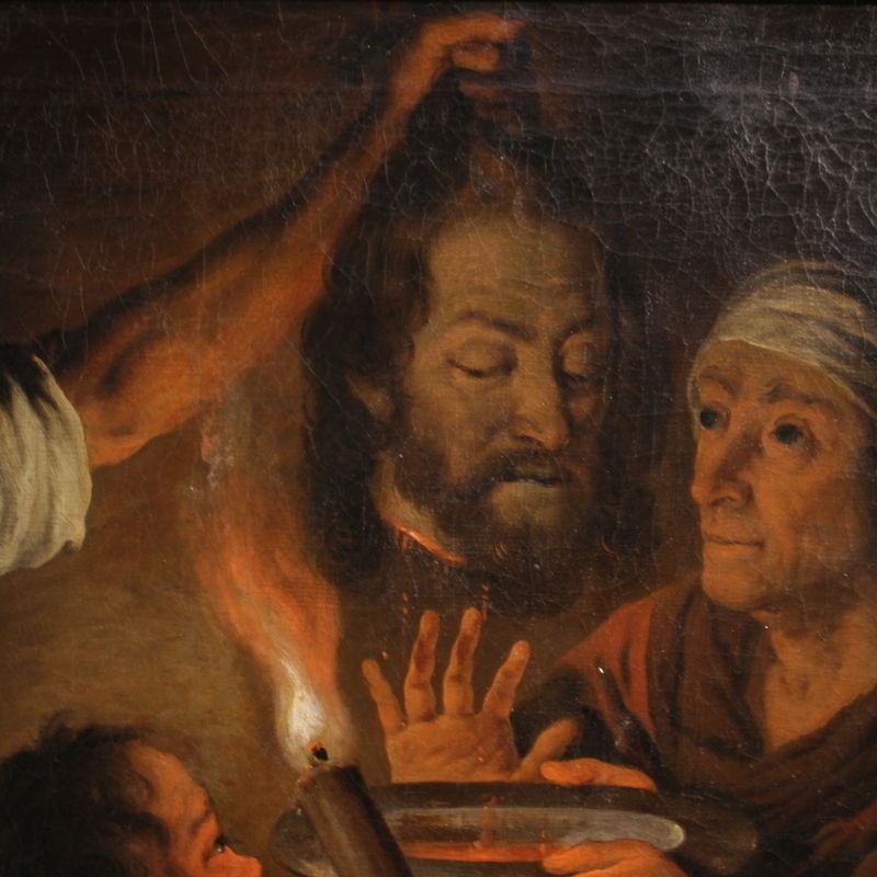 1950.0 19e-eeuws Vlaams schilderij, Salome met het hoofd van Johannes de Doper photo