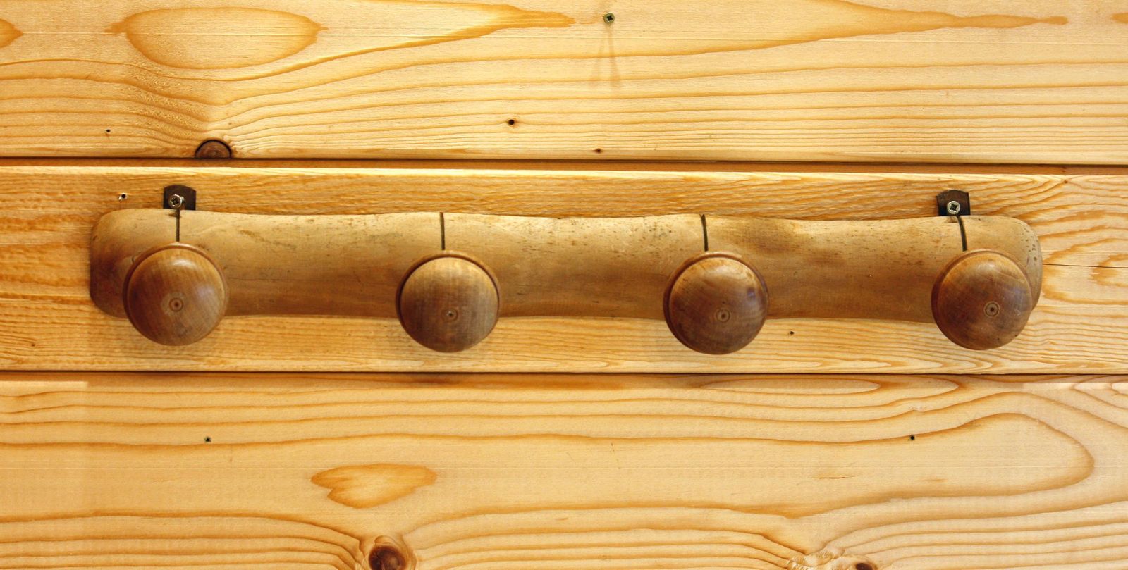 Faux Bamboo Coat Hooks   Vintage 48cm French Wooden Mid Century Hanger Distressed Wall Decor Off The Wall Clocks photo furniture
