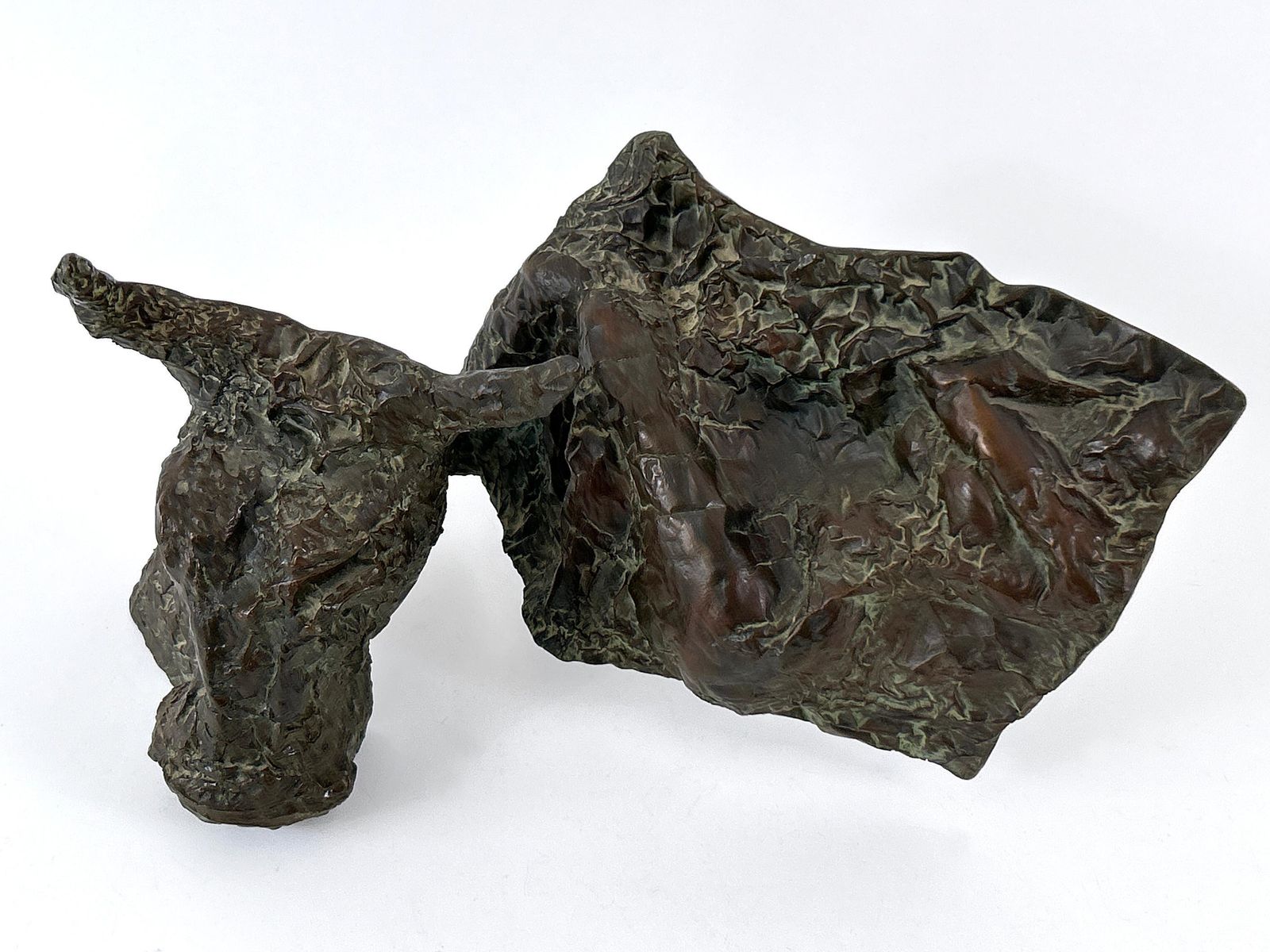 Expressionist Bronze Plastic Europa By Czech Artist Josef Klimes V/Xxv 1997 photo vintage