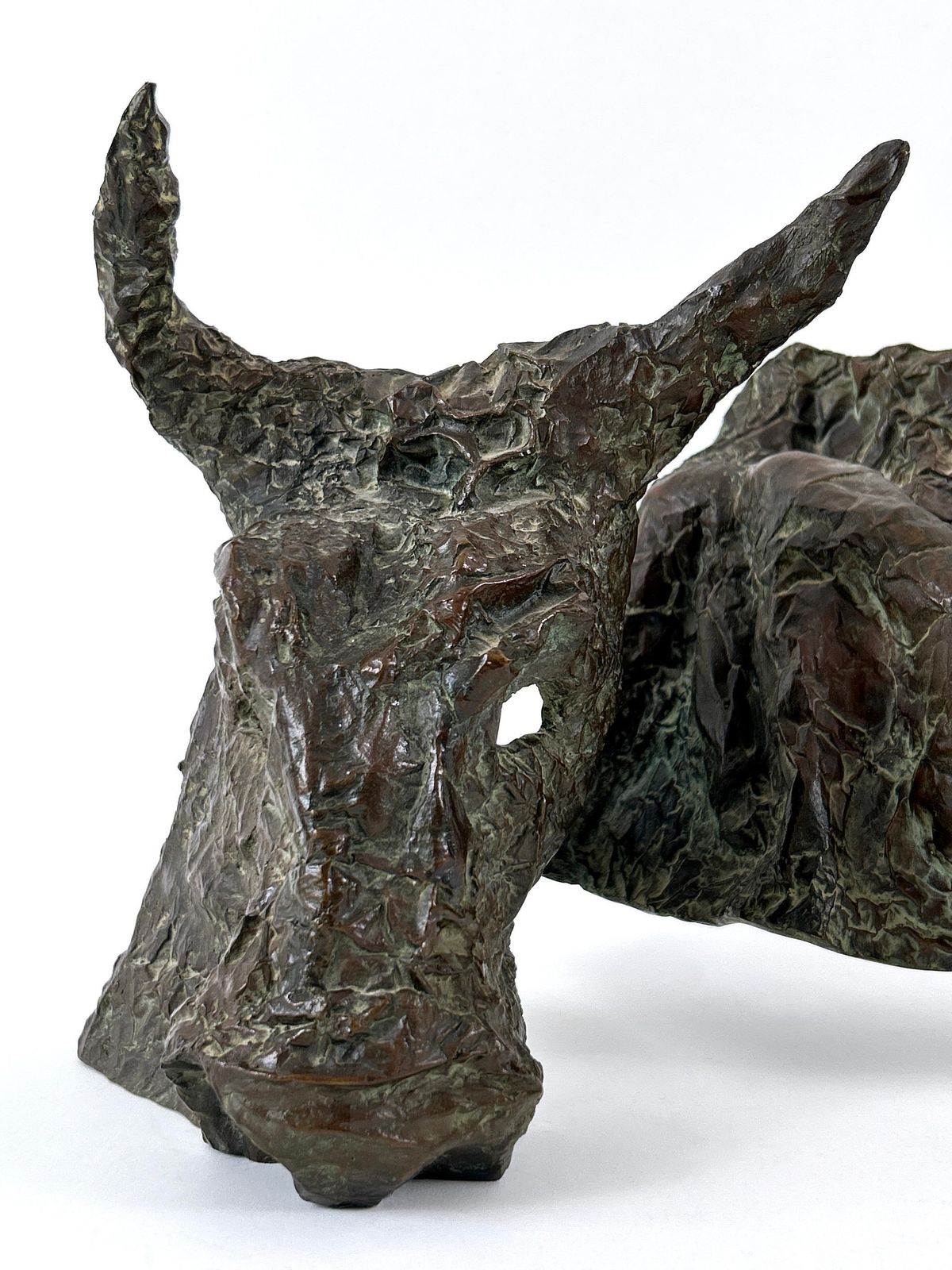 12956.0 Expressionist Bronze Plastic Europa By Czech Artist Josef Klimes V/Xxv 1997 photo