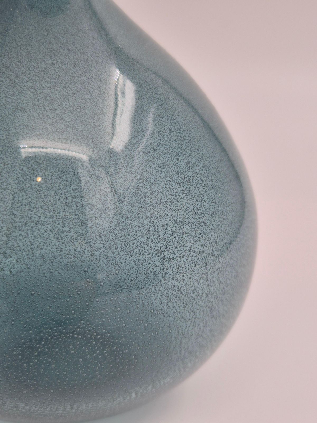 Erik Höglund, Ballon Shapes Vase In Blue Glass For Boda Sweden, Mid1900s. photo 436.0