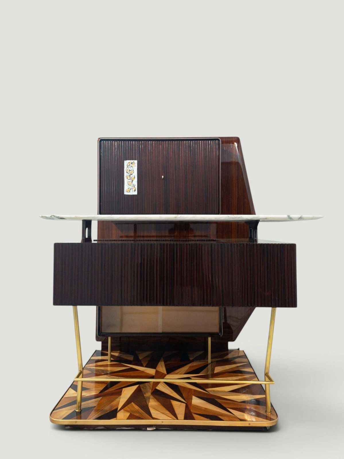 Italian Midcentury Sideboard Or Cabinet Bar Attributed To Osvaldo Borsani 1940s photo furniture
