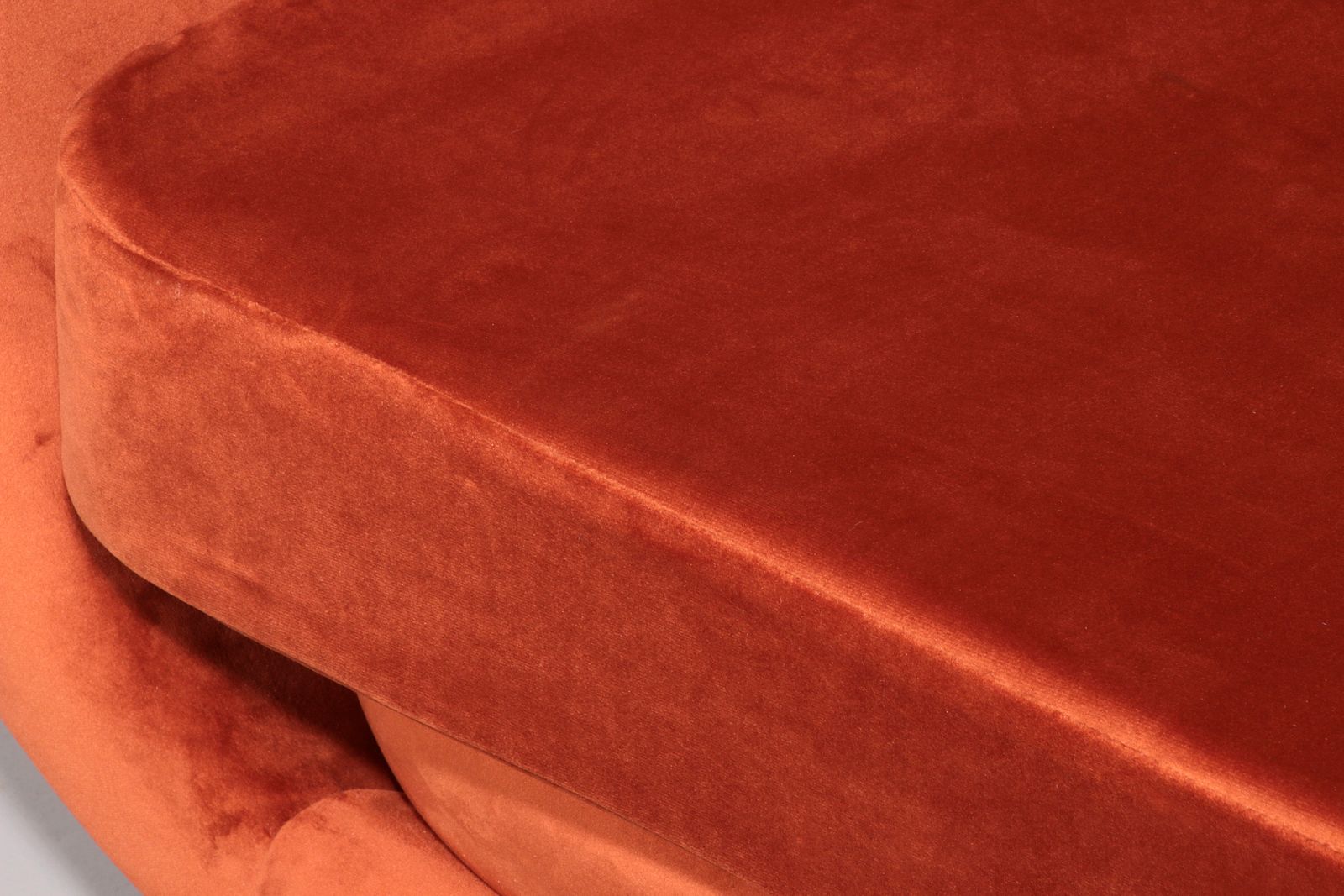 Italian Lounge Chairs From The 1950s In Orange Copper Velvet photo 4250.0