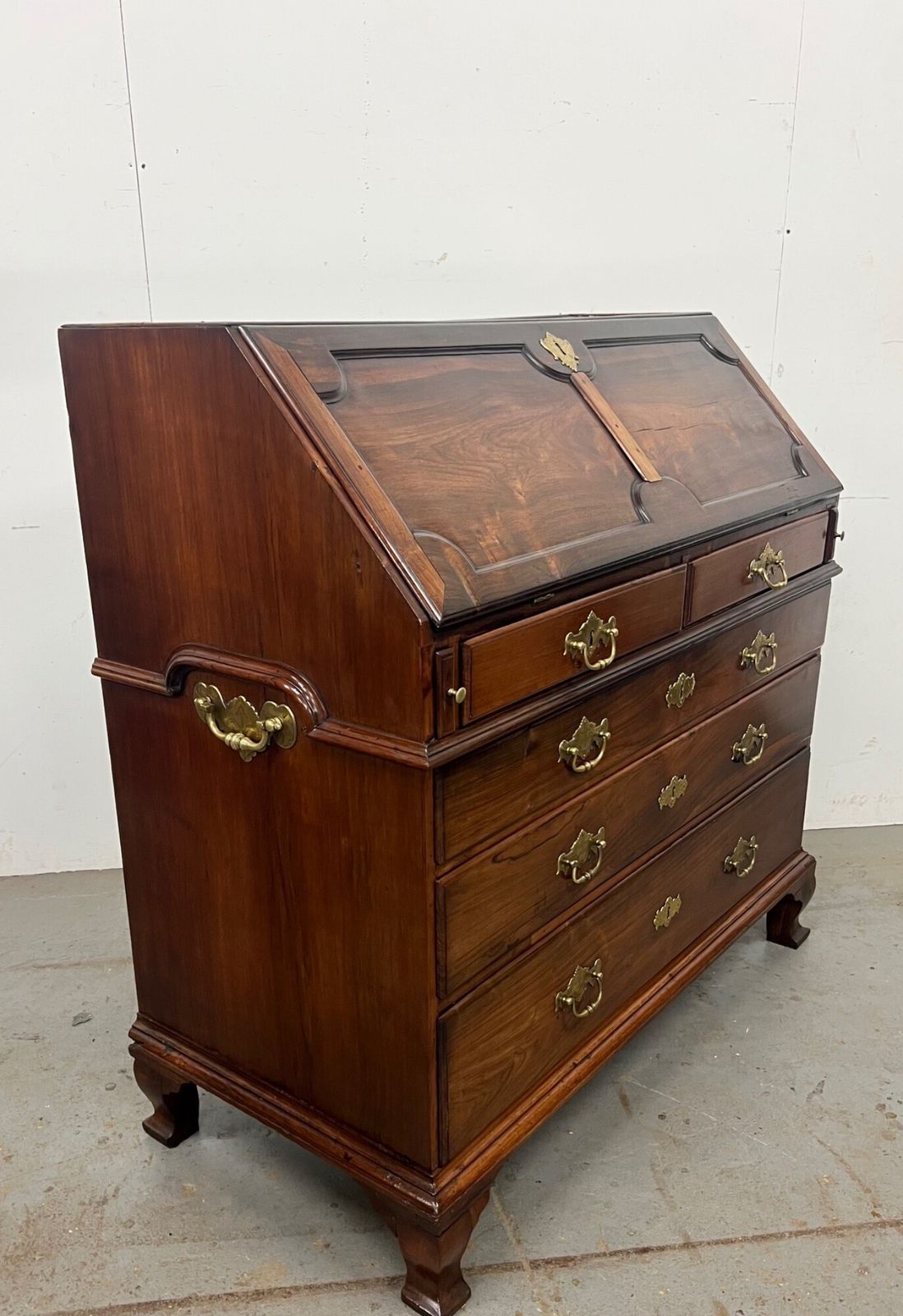 Rare Portuguese 18th.Century Solid Brazilian Rosewood Bureau photo 3520.0