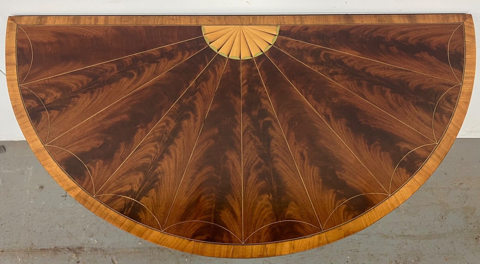 Attractive Sheraton Revival Inlaid Card Or Console Table photo Furniture