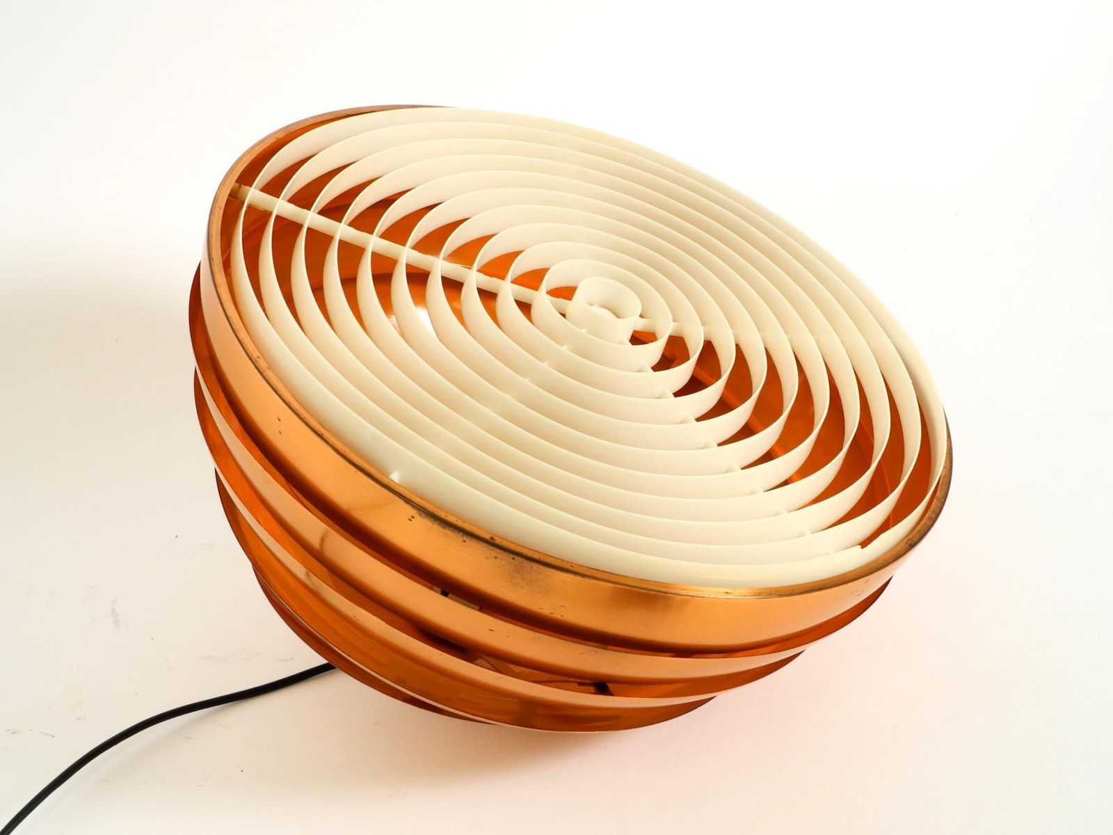 photo vintage Koperen Lamellenhanglamp uit de jaren 1960 van Hans-Agne Jakobsson voor Markaryd, Zweden