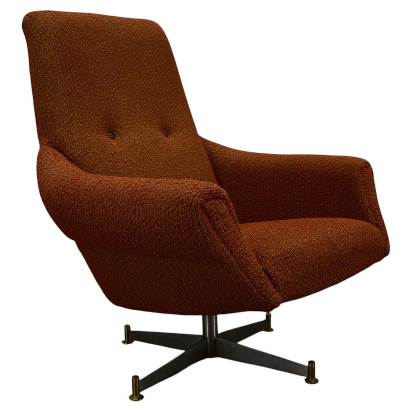 Mid Century Swivel Chair, Italian, 1969s photo furniture