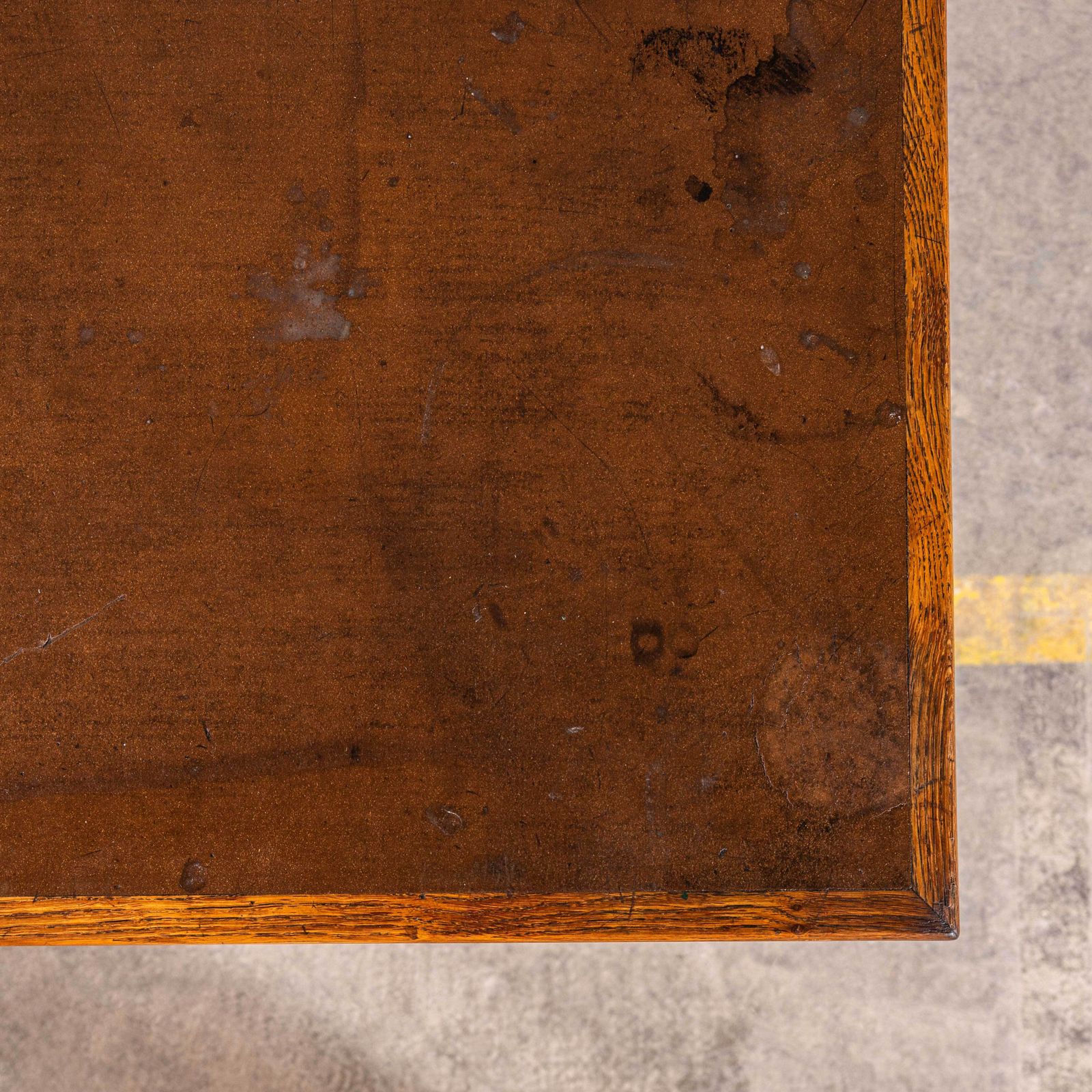 1940’s épicerie Scrubbed Oak Shop Counter – Six Drawers photo vintage