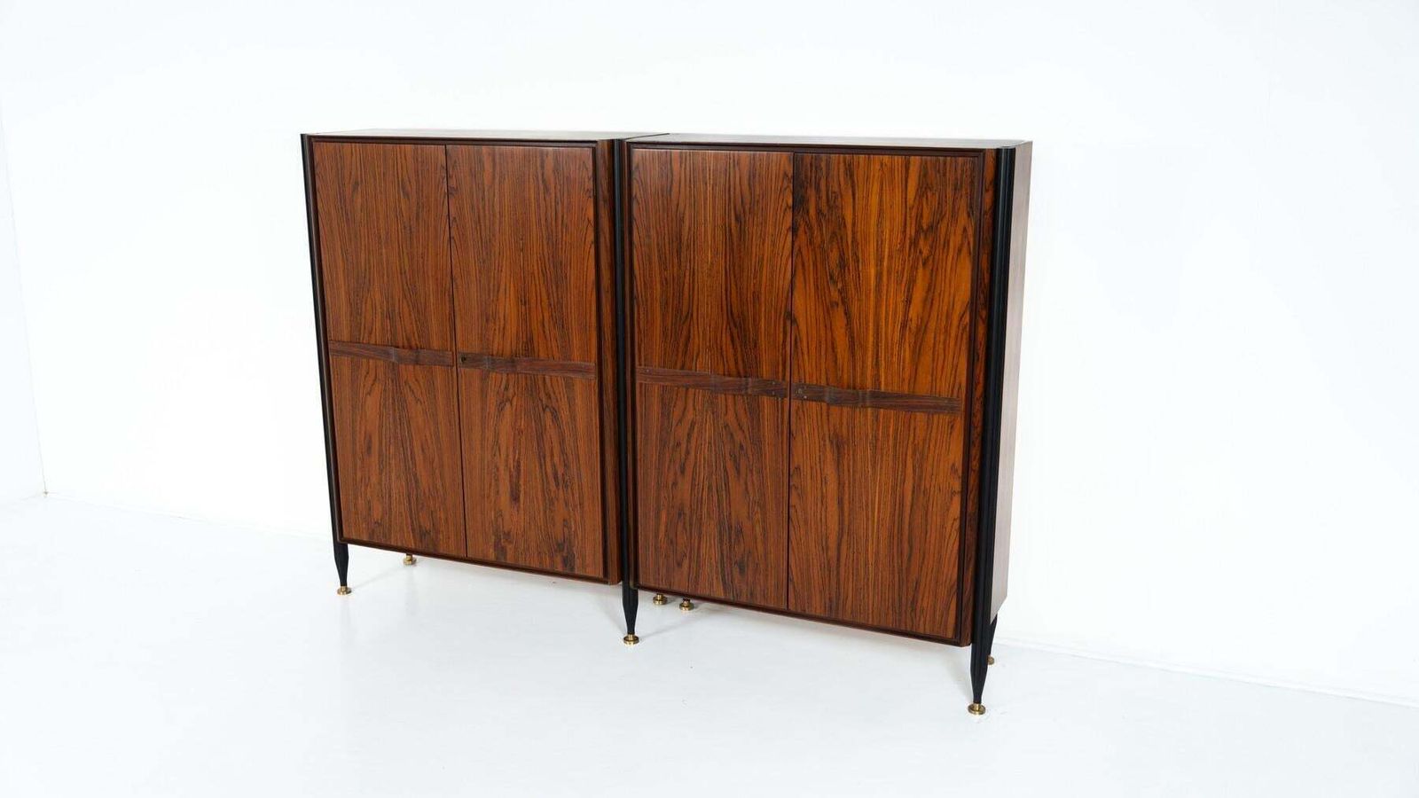 Mid Century Wooden Double Cabinet, Italy, 1960s photo furniture