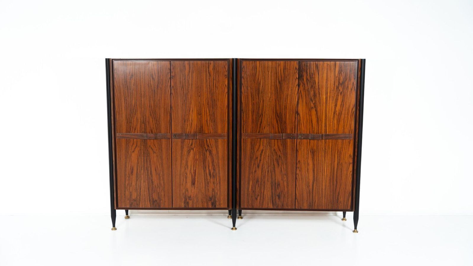 Mid Century Wooden Double Cabinet, Italy, 1960s photo buy