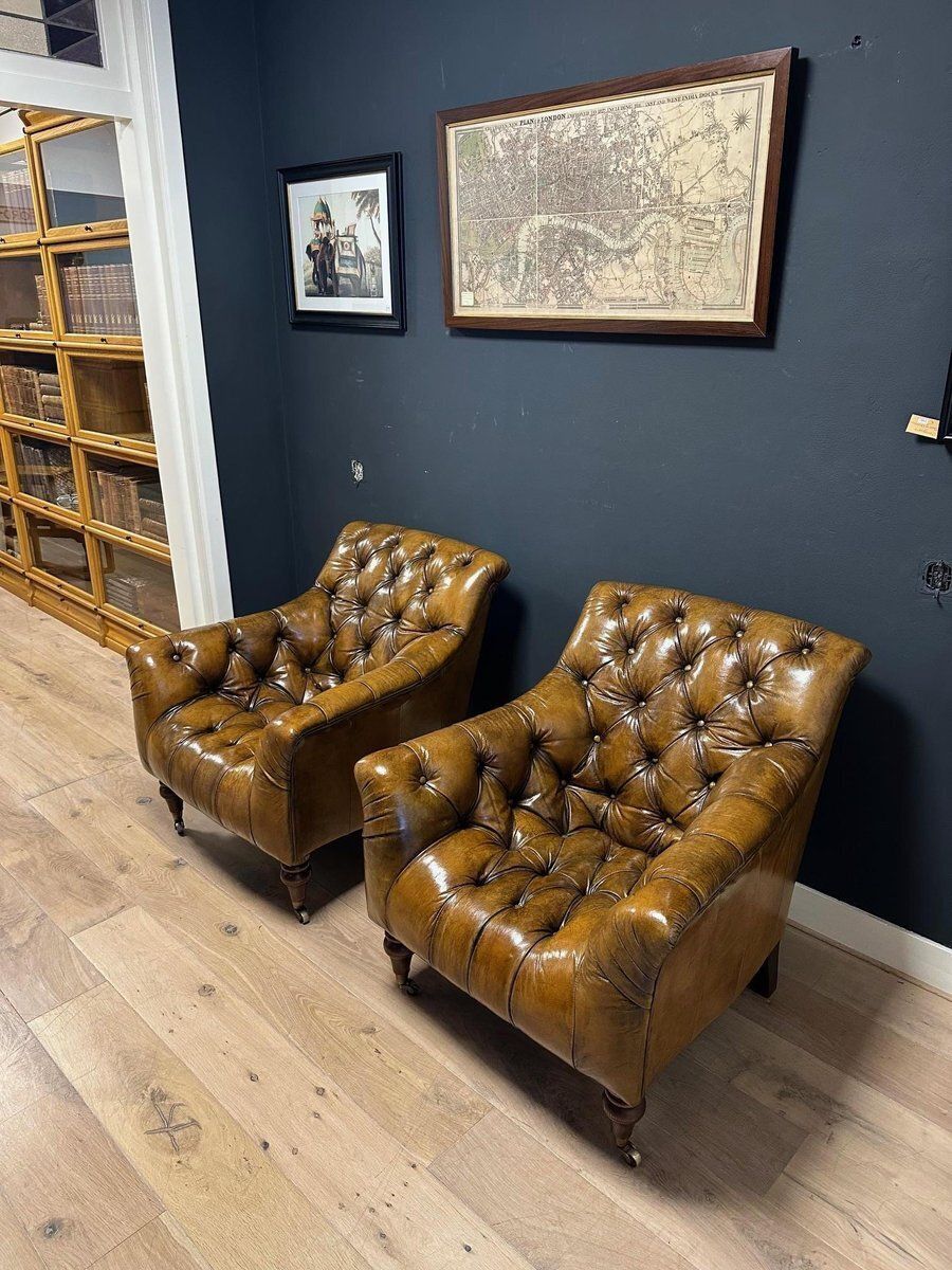 Vintage Club Chairs, 2000s, Set Of 2