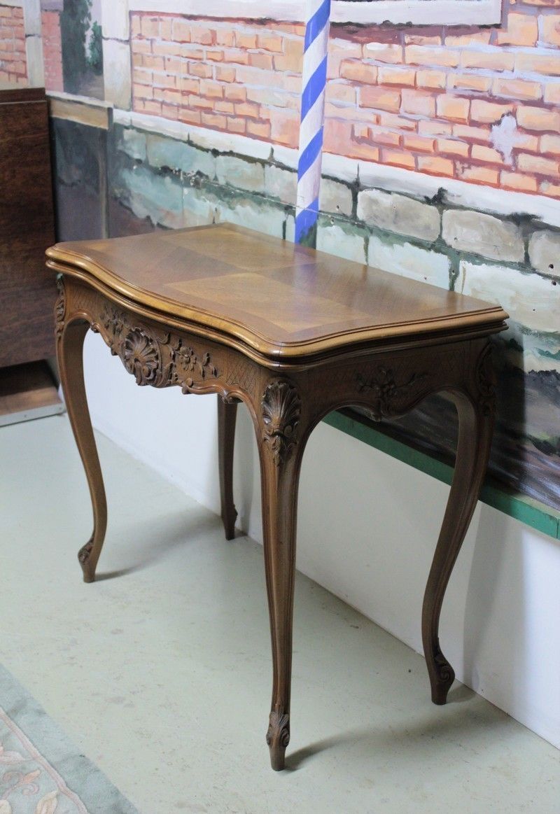 Table Louis XV Games Walnut 20th photo Furniture