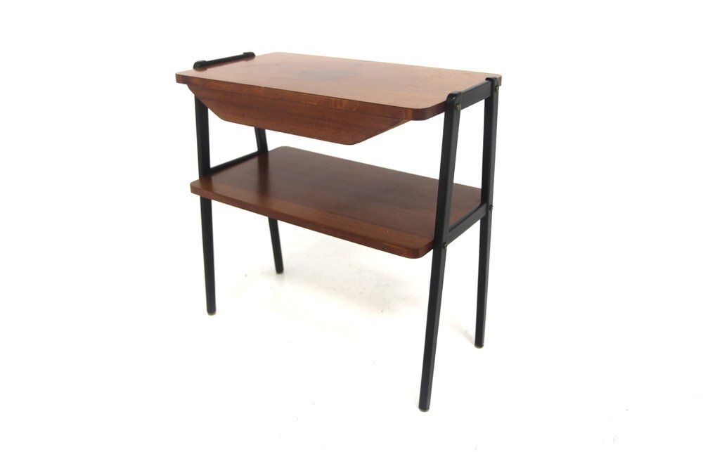 Table de chevet scandinave en acajou, Suède, 195 photo Mobilier