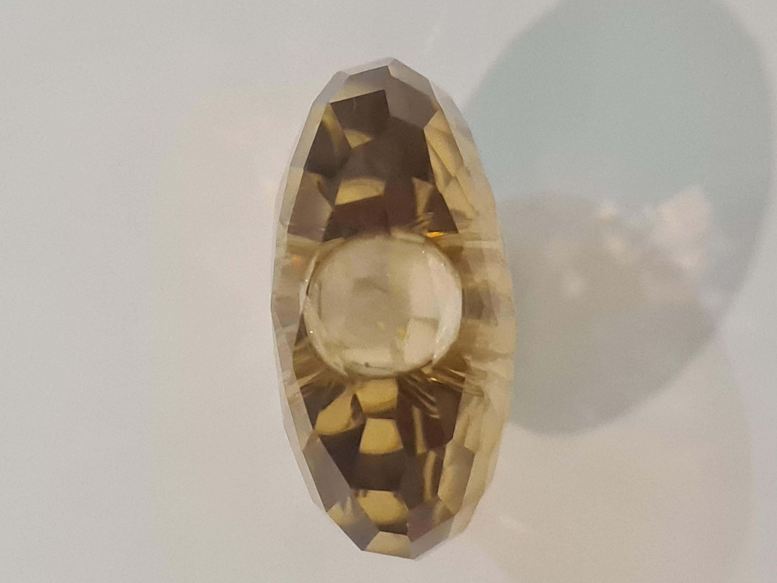 Unknown Antique French Perfume Or Snuff Bottle, Gold Mounted Faceted Quartz & Carnelian photo buy