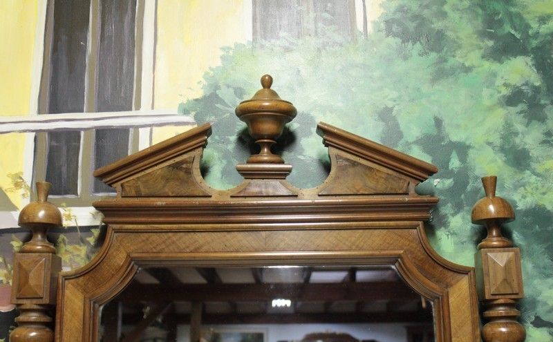 Dresser Dressing Table In Walnut Veneer 20th photo for sale