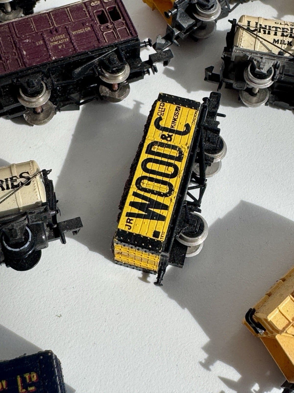 photo for sale Large Bundle Of Vintage Graham Farish N Gauge Model Railway Freight Wagons