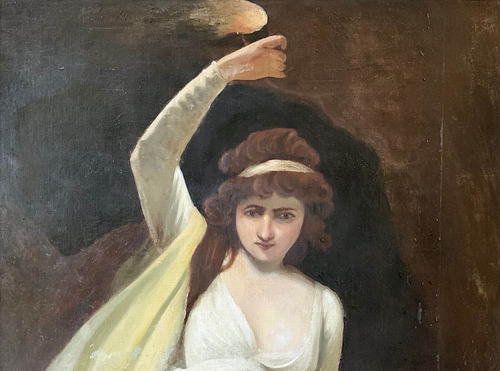 John Opie Ra (1761  1807) Huge Oil Portrait Painting *Exhibited Harvard Museum* photo 2850.0