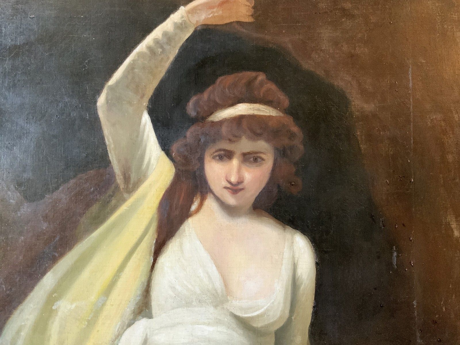 photo furniture John Opie Ra (1761  1807) Huge Oil Portrait Painting *Exhibited Harvard Museum*