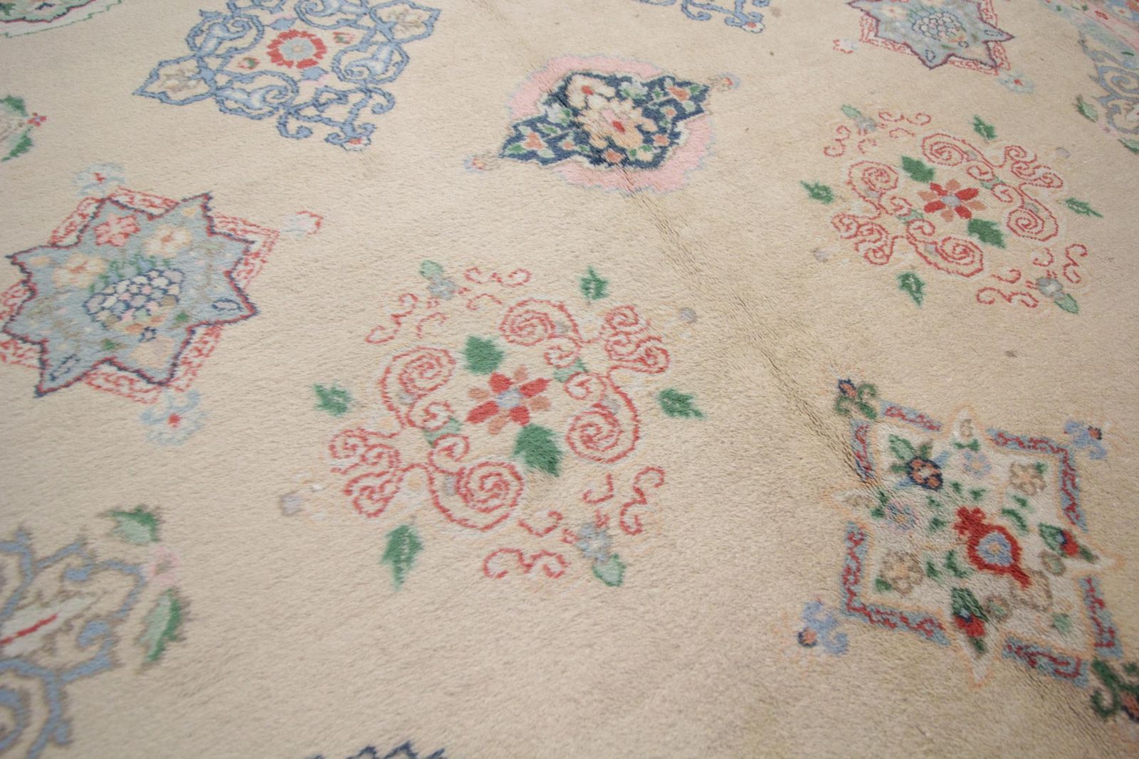 Beige Oriental Rug Ziegler Inspired Living Room Rug, Handmade Rug Area photo buy