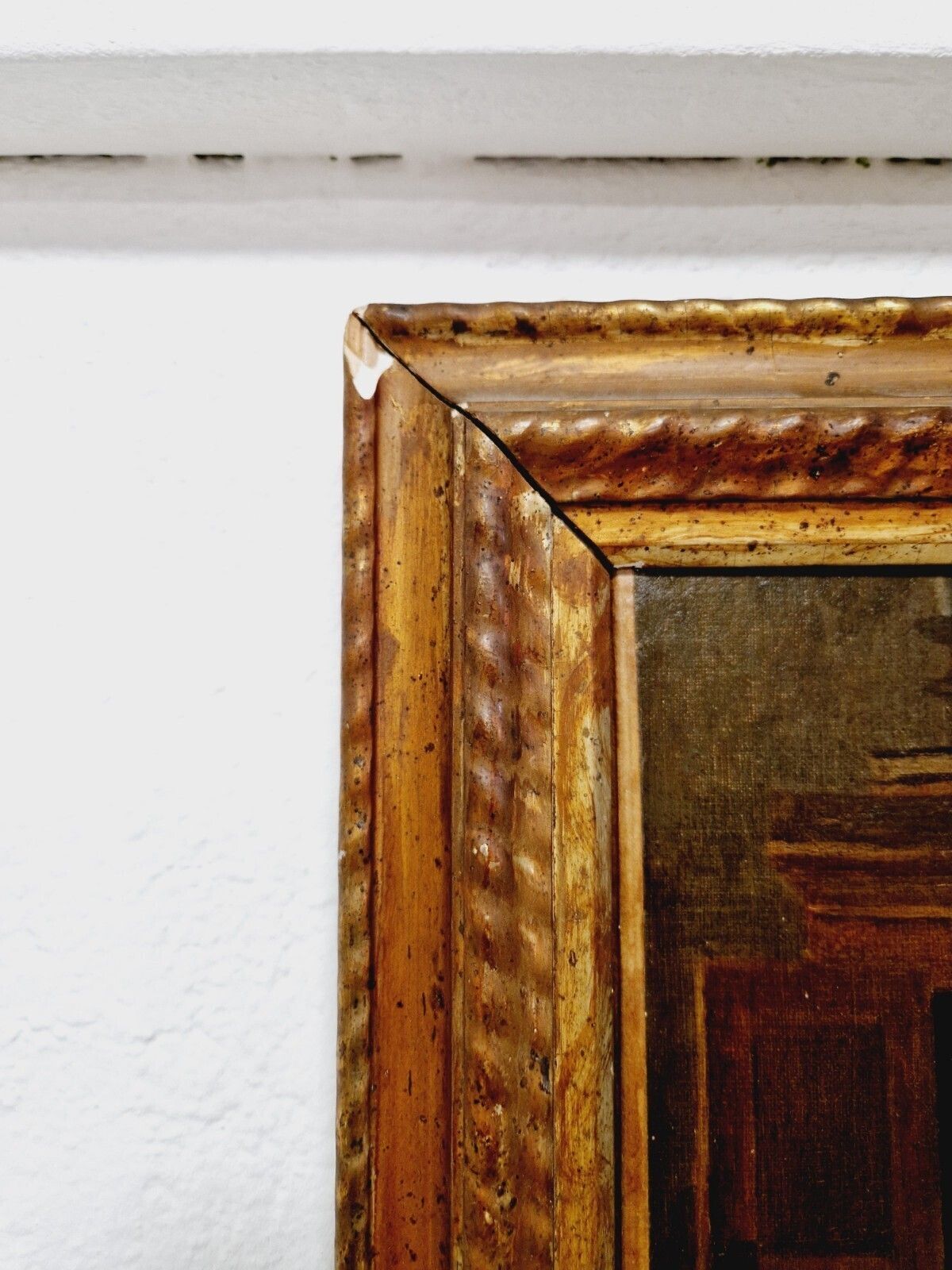 photo for sale Antique French Oil Painting Stop At The Inn By Verylnde