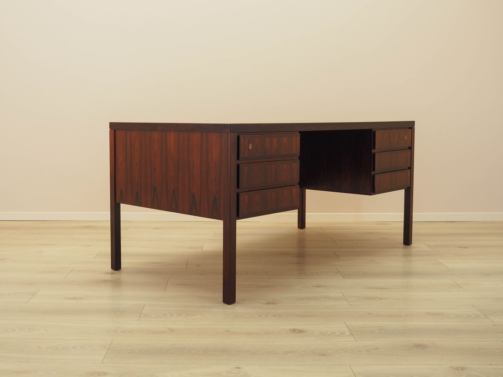 Vintage Desk, Danish Design, 1970s, Manufactured By Omann Jun photo vintage