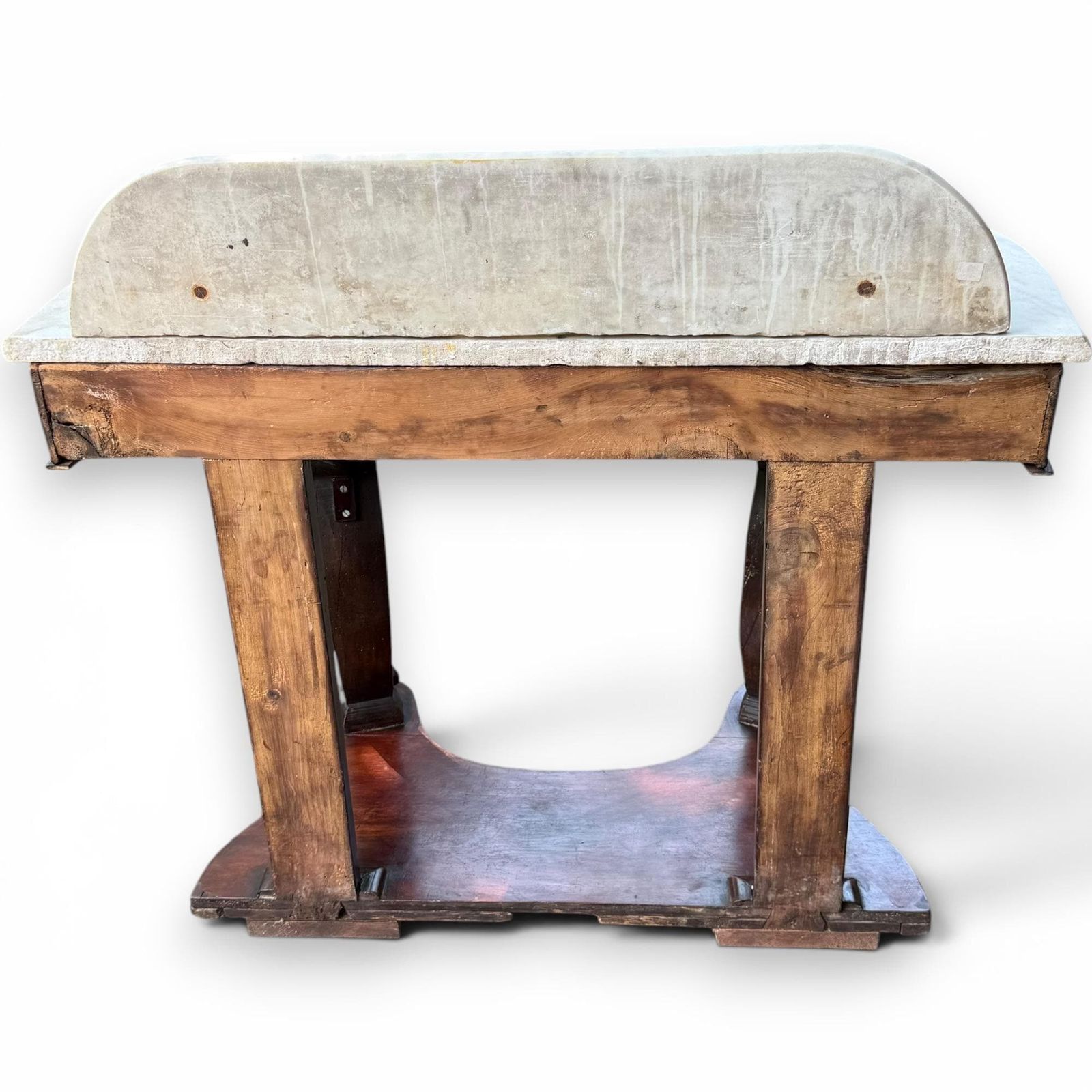 photo for sale Antique Victorian Marble Top Console Table Carved Mahogany Washstand Victorian Hall Table Marble Side Table