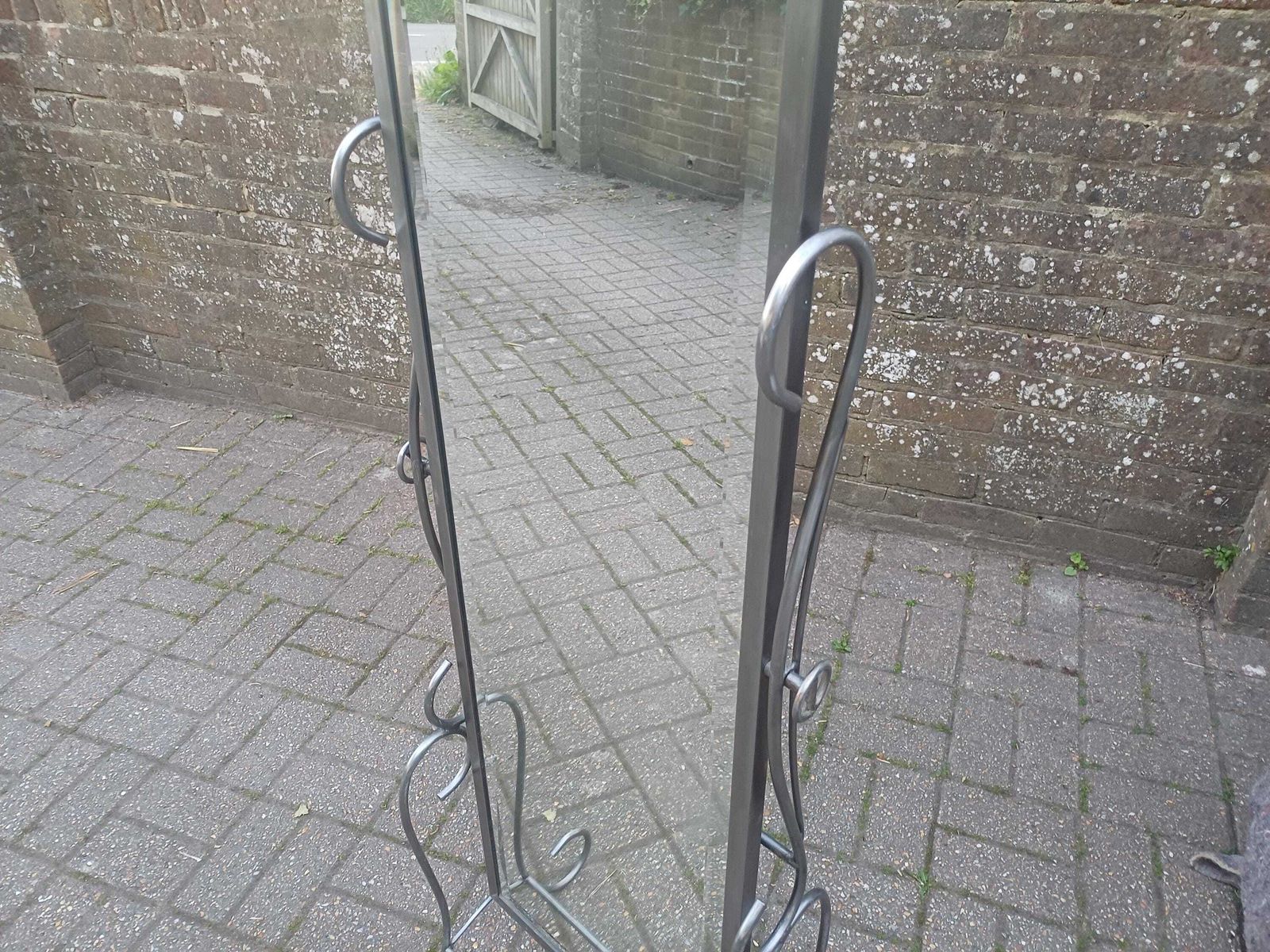 Rare Pair Art Nouveau Style Bespoke Cheval & Dressing Table Mirror Bevelled Glass 1989 Luxury Handmade Bedroom Suite Free Hand Delivery photo 595.0