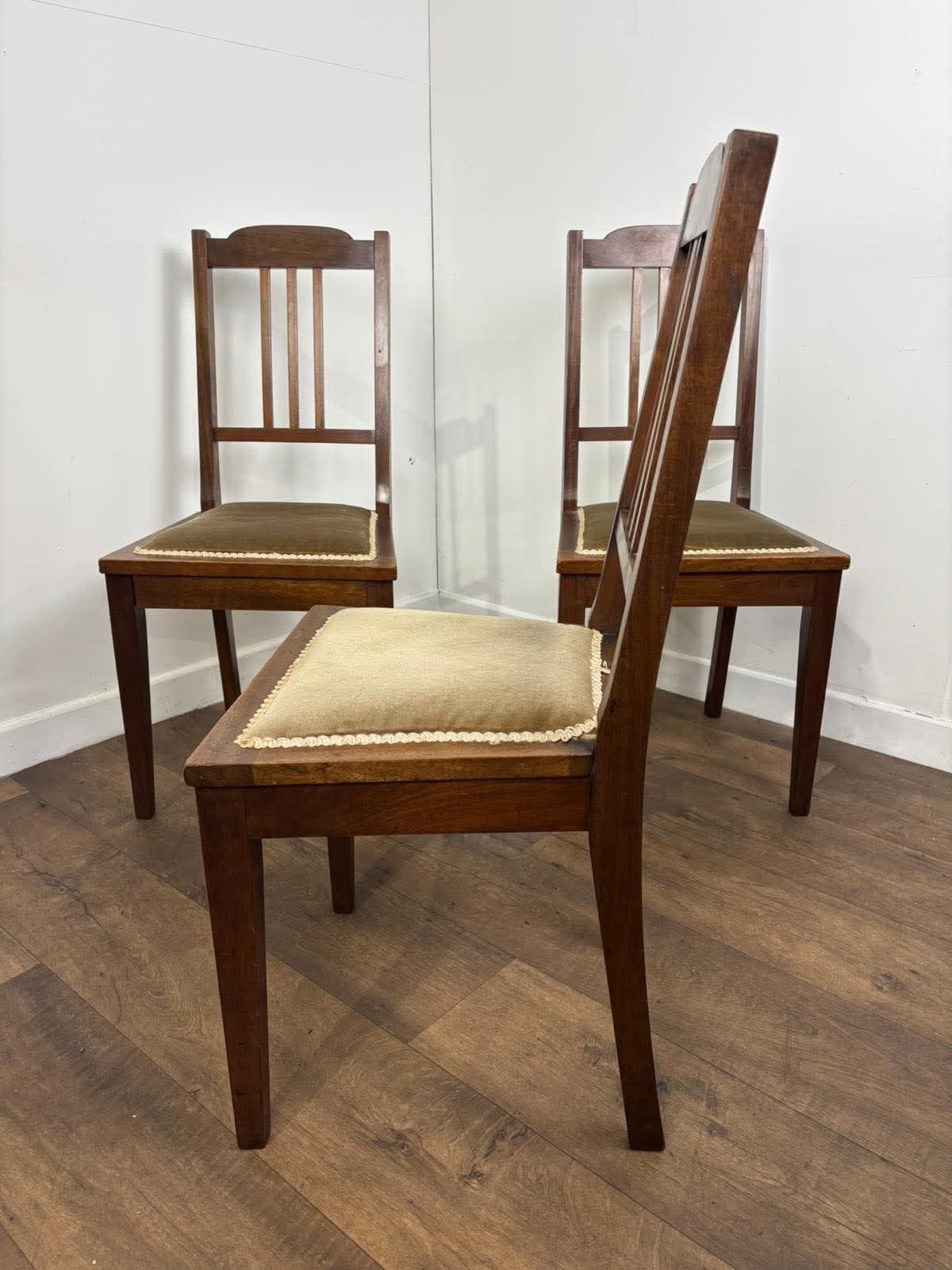 Edwardian Set Of Three Mahogany Bedroom Chairs photo 269.0