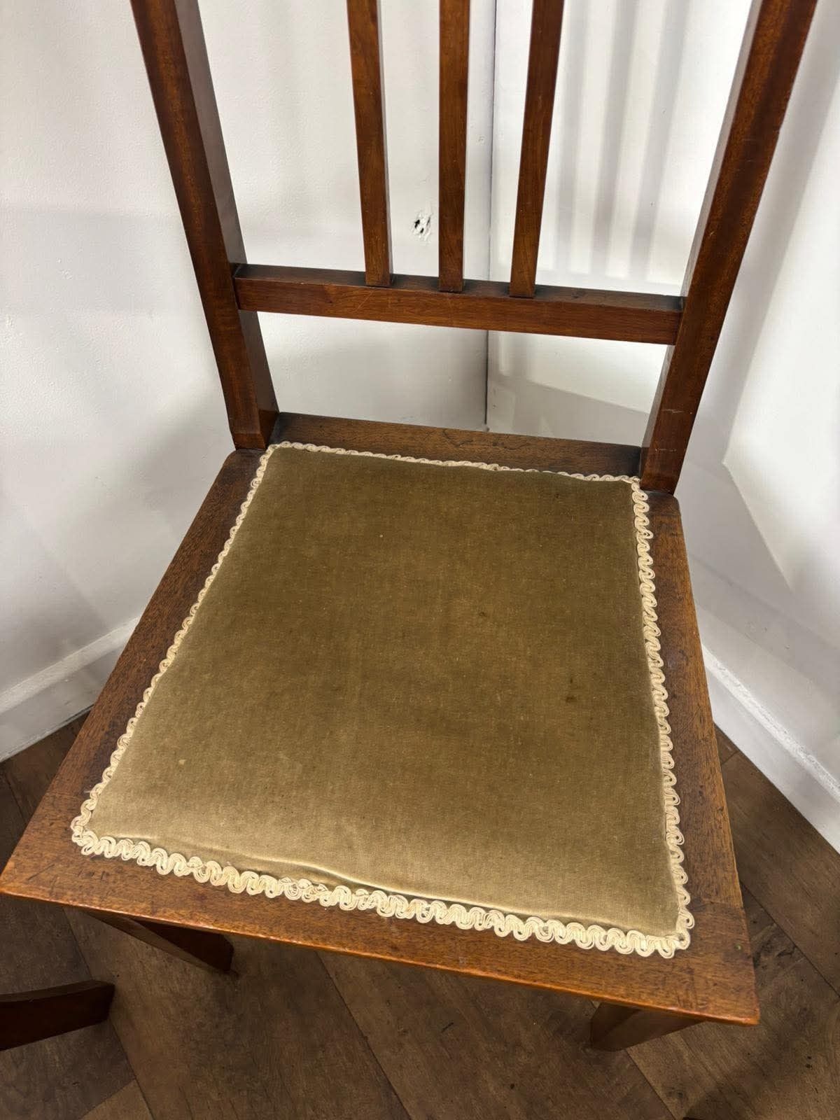 269.0 Edwardian Set Of Three Mahogany Bedroom Chairs photo