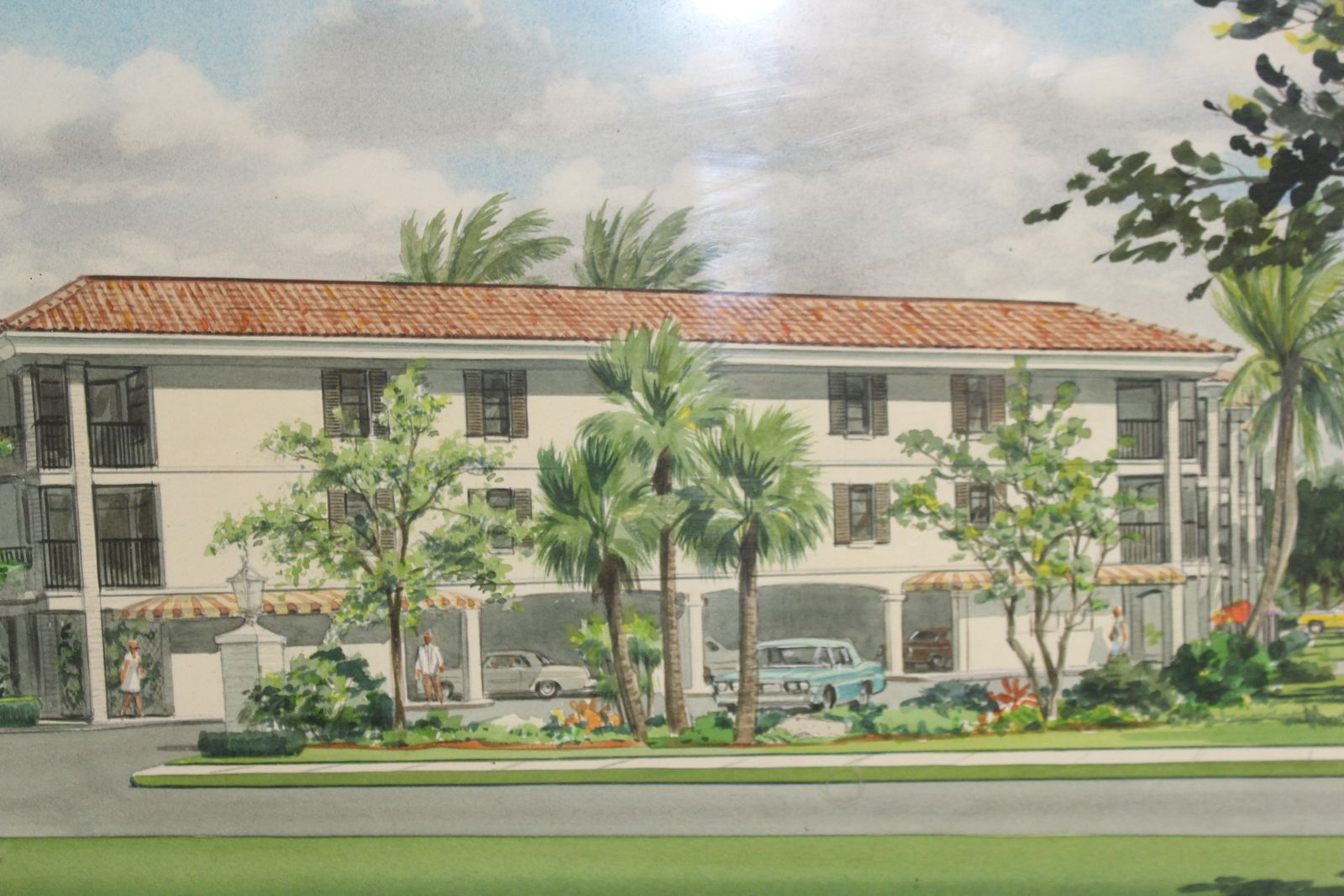1970s Florida Architectural Renderings – Somerset At Moorings, Naples, Florida photo Art