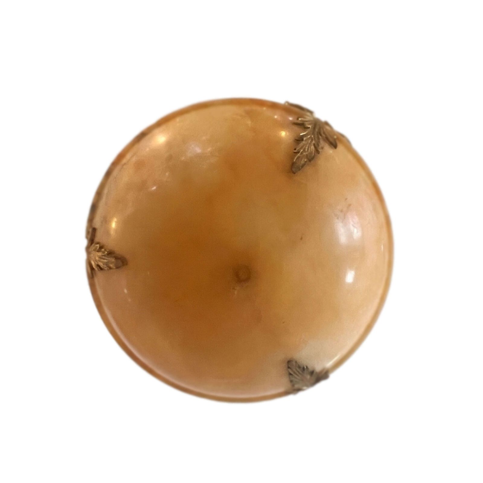 Alabaster And Gilt Bronze Plafonnier, French Early 1900s photo 1550.0