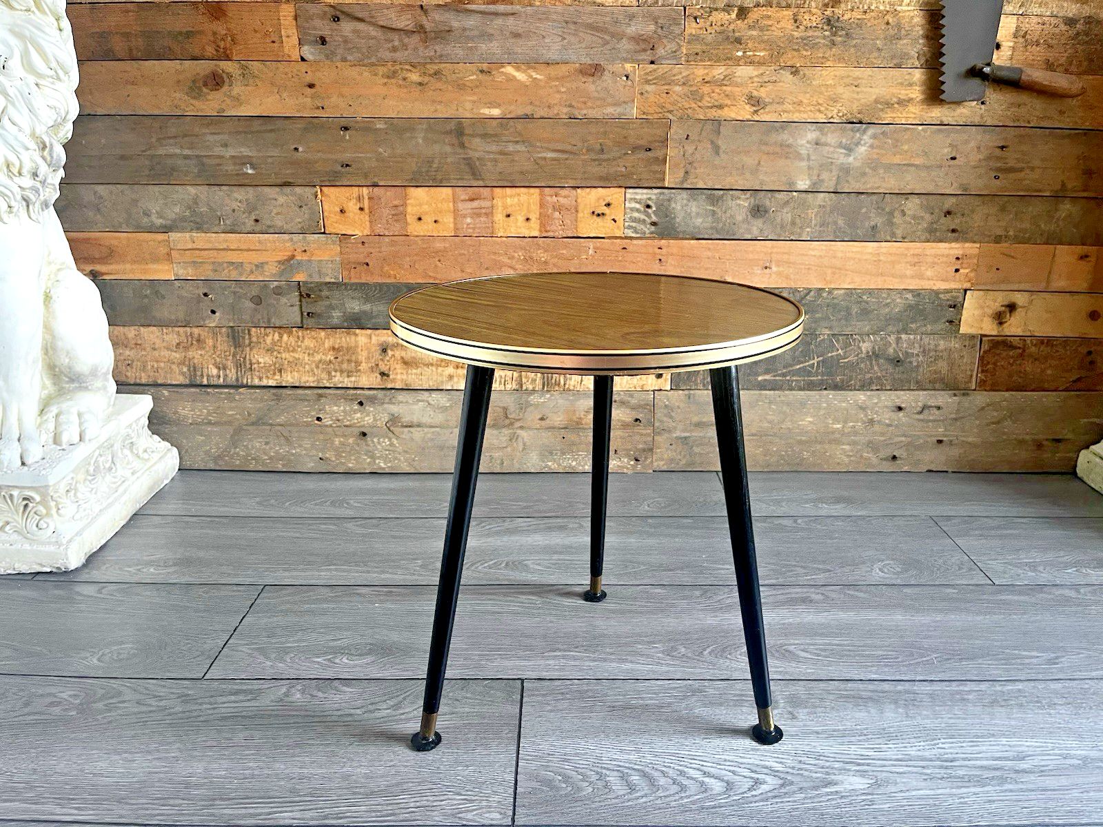 photo furniture Mid Century Dansette Retro Faux Wood Laminated Occasional Coffee Side Table 60's