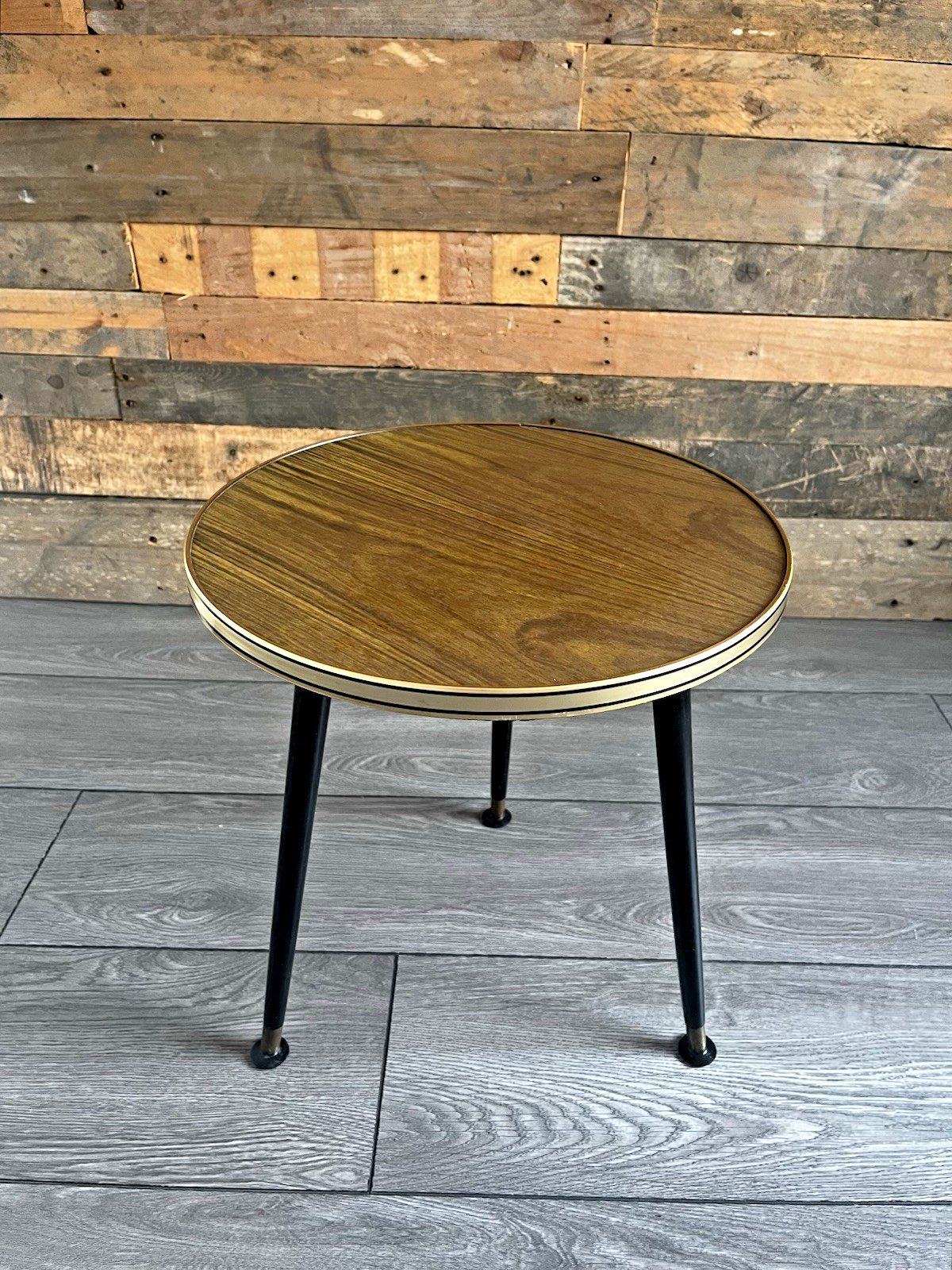 photo for sale Mid Century Dansette Retro Faux Wood Laminated Occasional Coffee Side Table 60's