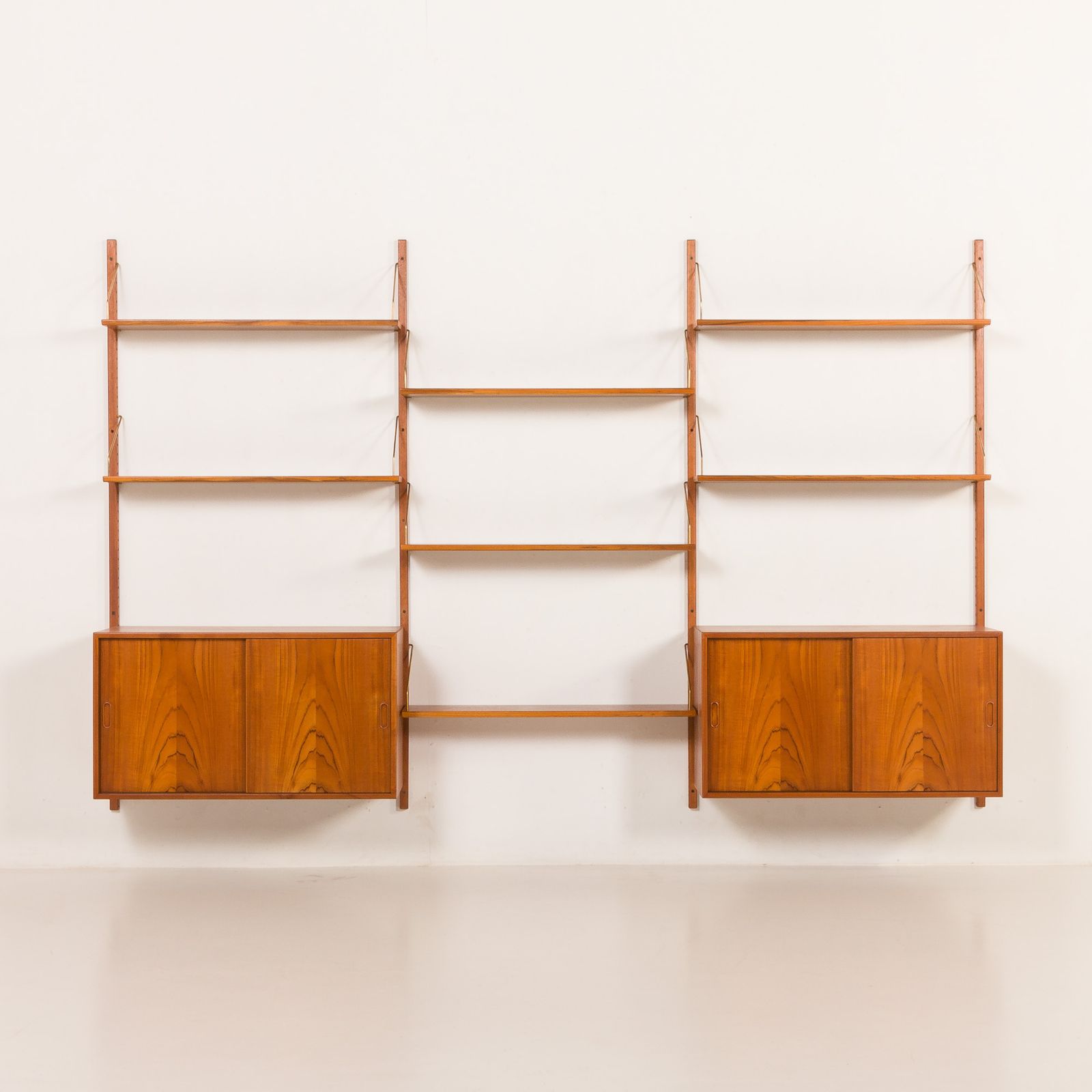 Hansen And Guldborg Teak Wall Unit, Hg Furniture, 1960s photo for sale