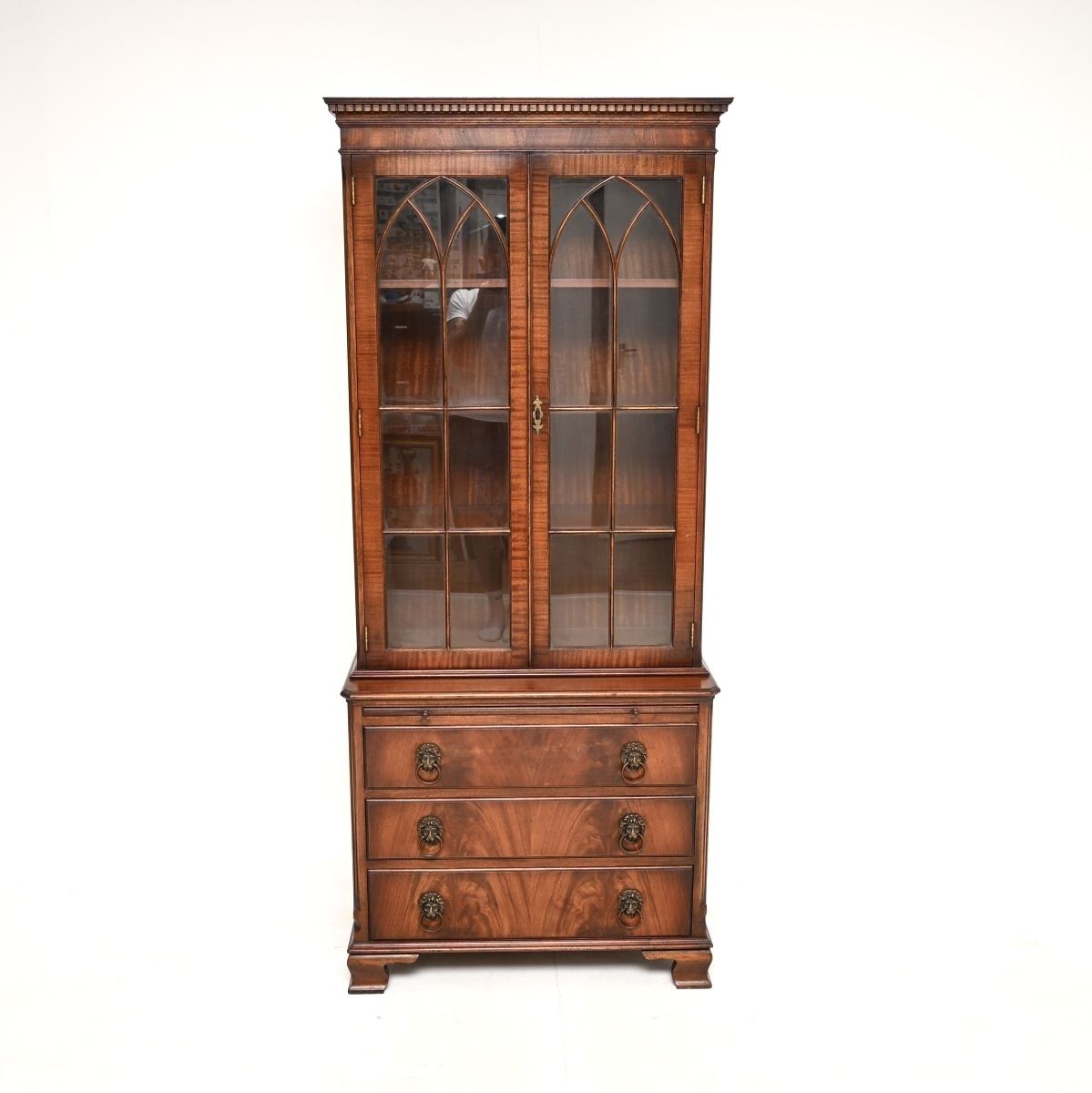 Antique Georgian Style Mahogany Bookcase photo furniture