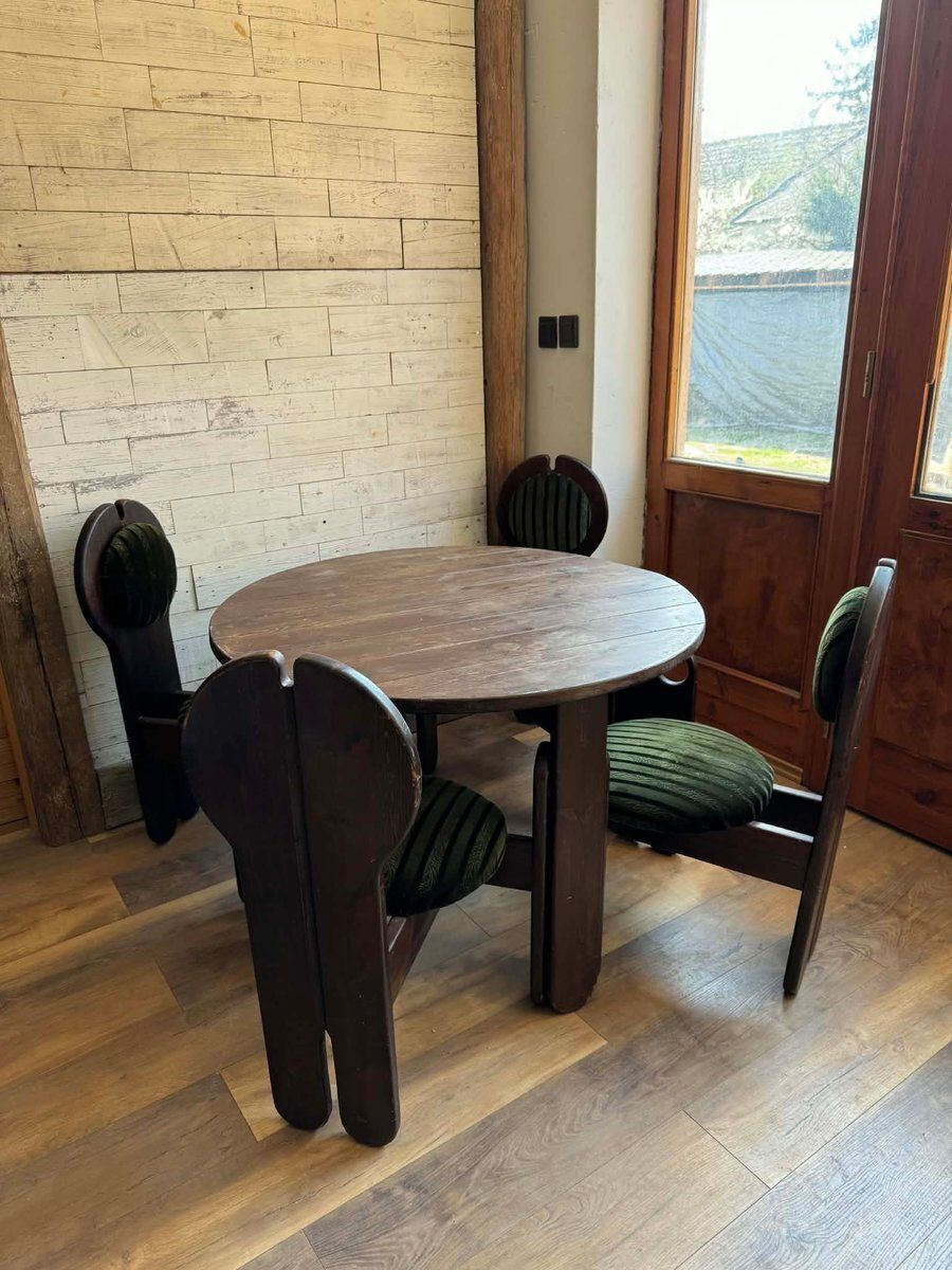 Vintage Dining Set By Szedleczky Mária, 1960s, Set Of 5