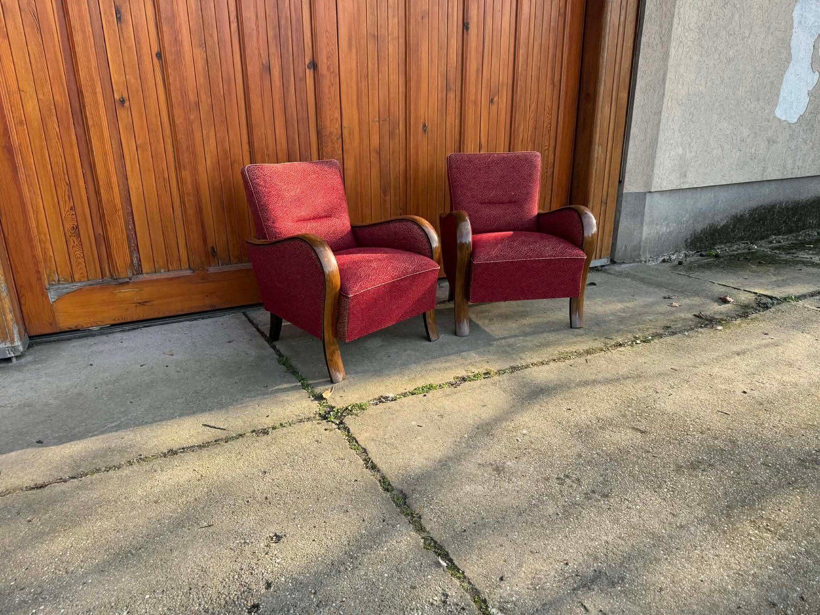 Hongaarse art deco fauteuils, jaren 1930, set van 2