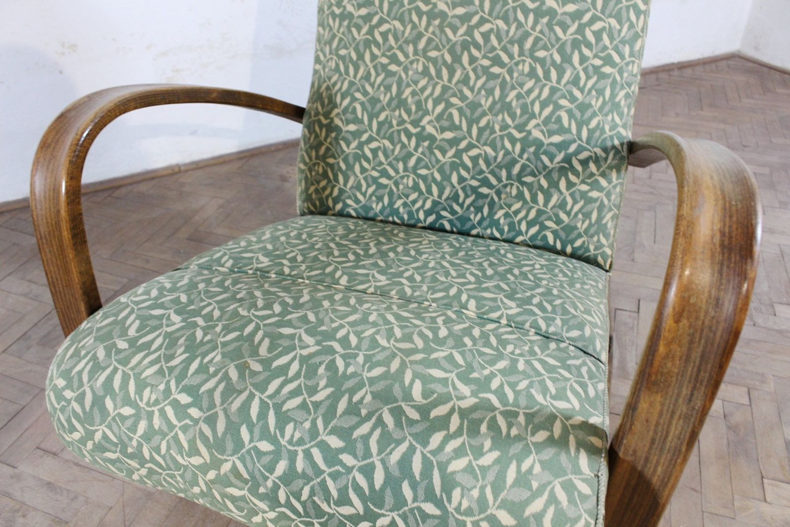 Bentwood H 269 Fauteuils En Salontafel Van Jindřich Halabala, jaren 1930, Set Van 3 photo Meubels