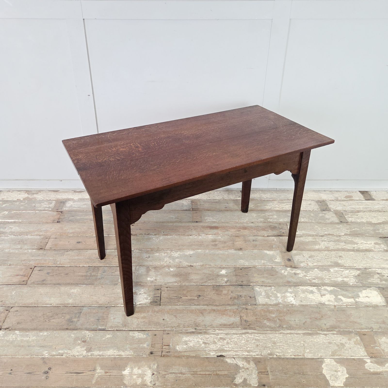 Antique English Oak Farmhouse Table photo Furniture