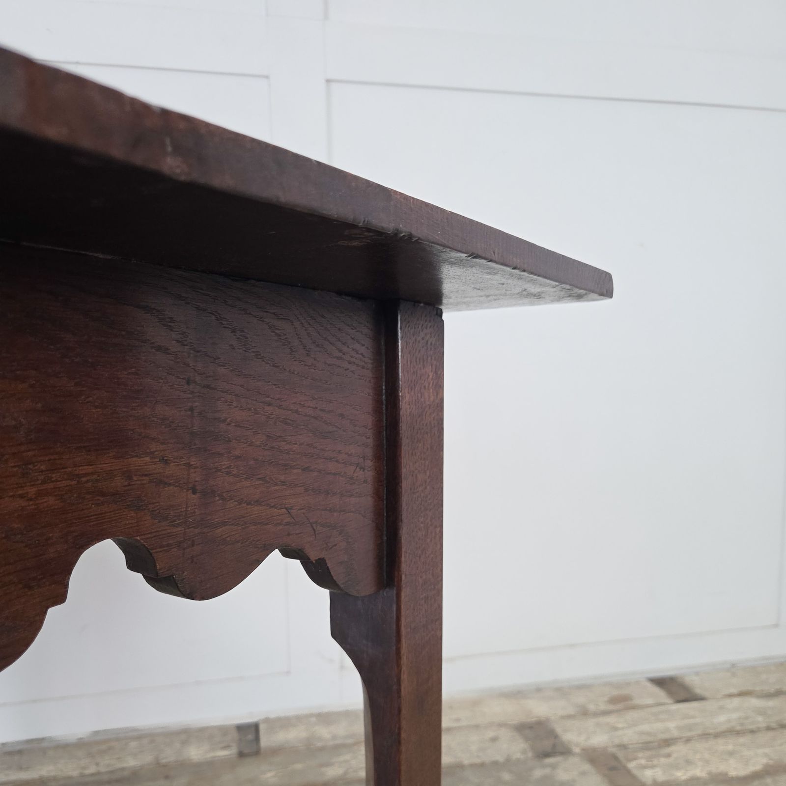Furniture Antique English Oak Farmhouse Table photo