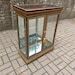 Italian Burr Walnut Finish Vitrine Display Cabinet Curio Glass Shelves Mirrored Collectors Cupboard With Upper Case photo 595.0