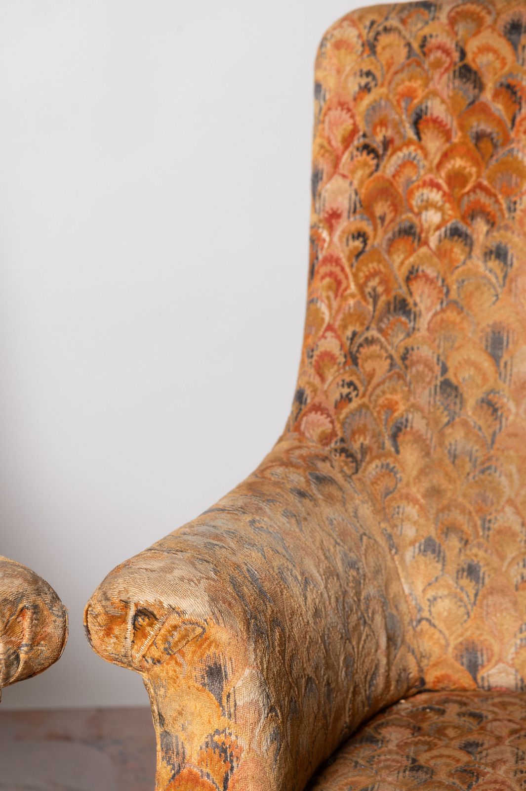 Antique French Pair Of Napoleon III Chairs For Upholstery photo Furniture