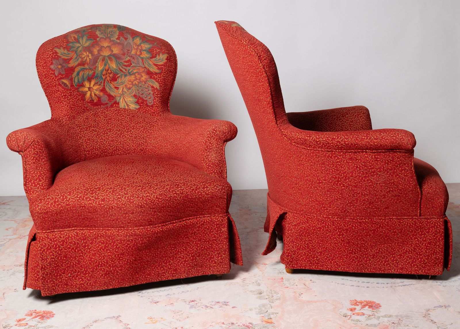 Antique French Pair Of Chairs For Upholstery photo Furniture