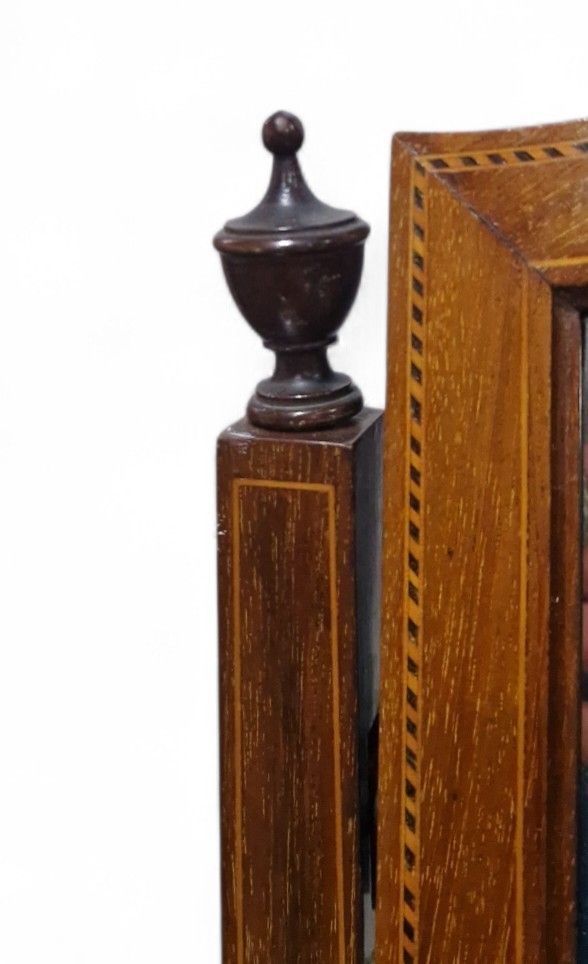 Antique Victorian Mahogany Vanity Dressing Table Shield Mirror Chest Of Drawers photo buy
