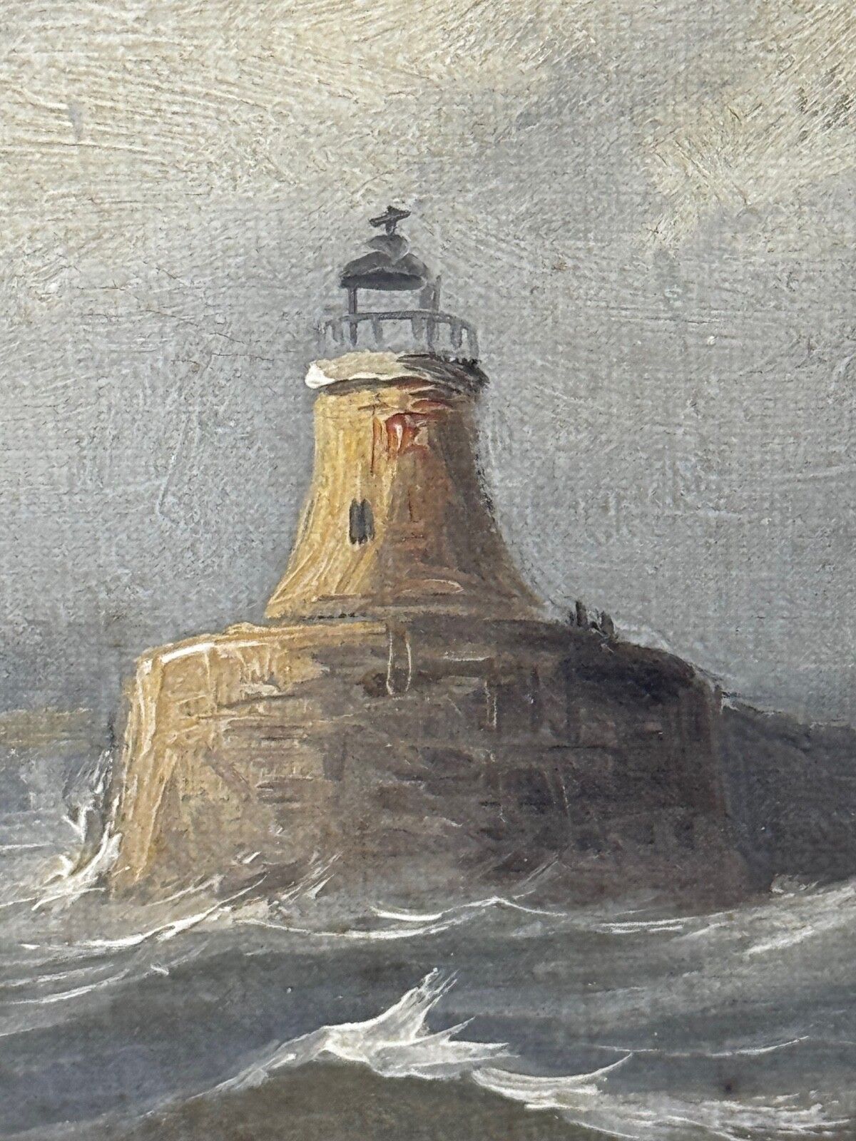 19th Century Marine Oil Painting Leaving The Tyne Signed By  John Davison Liddell C1890 photo vintage