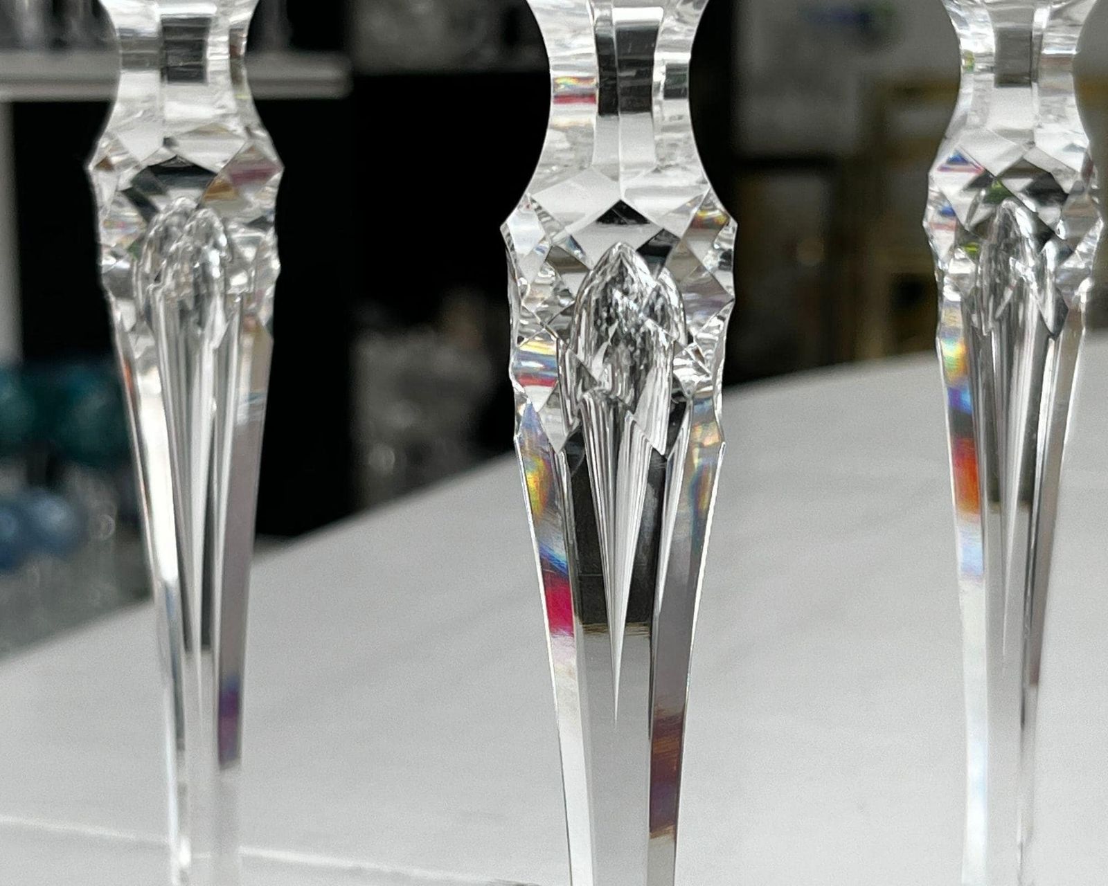Verres à vin | Air Twist | 3 pièces | Cristal taillé photo furniture