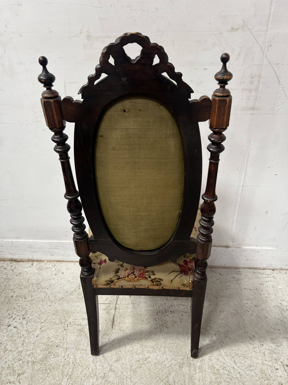 Napoleon III Period Chair/Lounge Chair In Solid Wood photo for sale