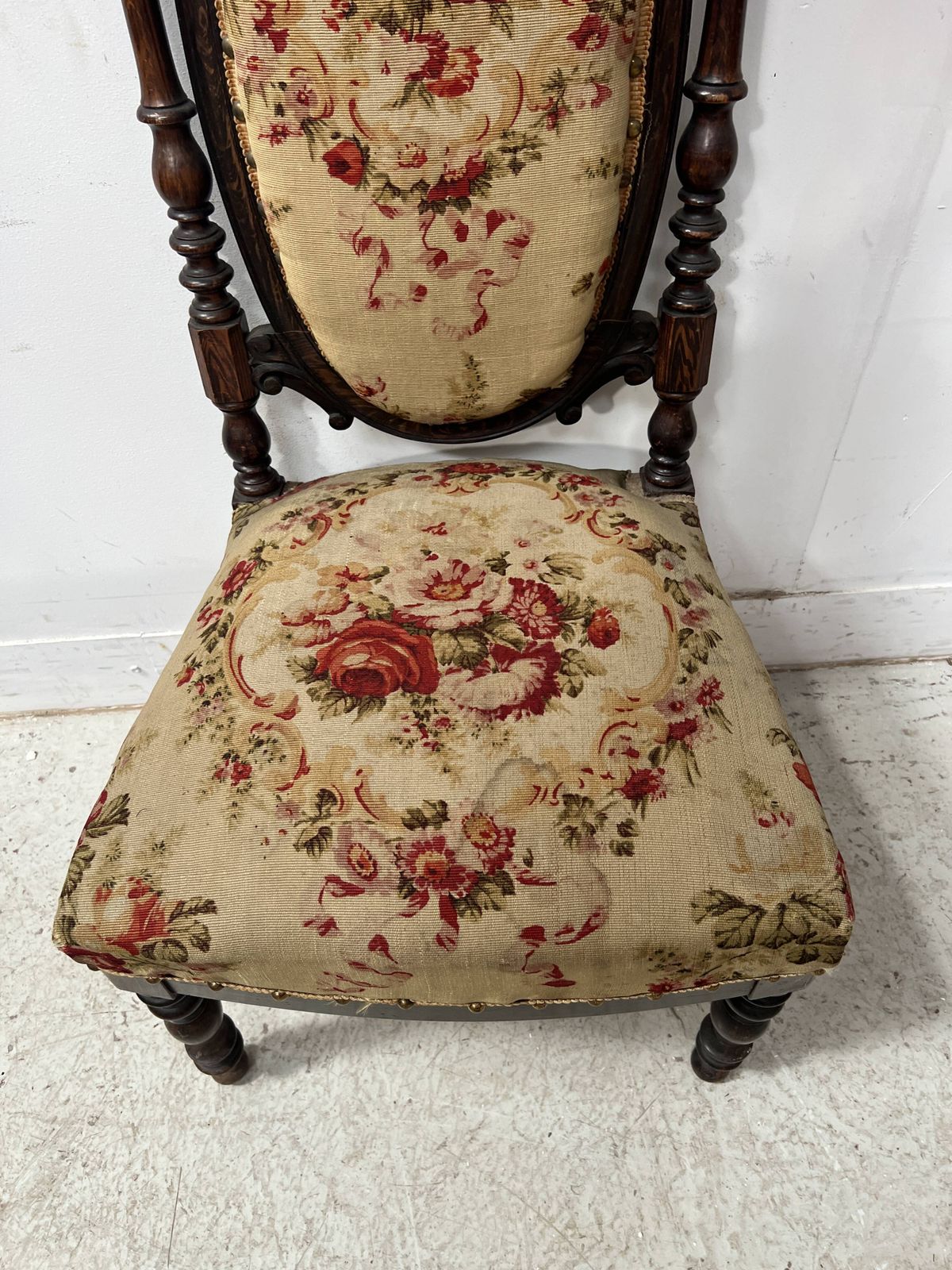 Furniture Napoleon III Period Chair/Lounge Chair In Solid Wood photo