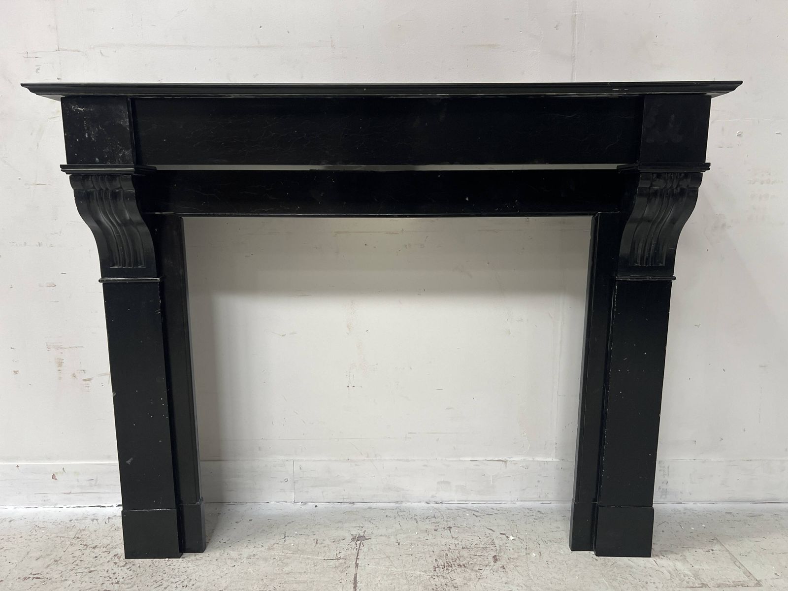 Napoleon III Period Fireplace With Black Marble Corbel, 19th Century photo Home Fixtures